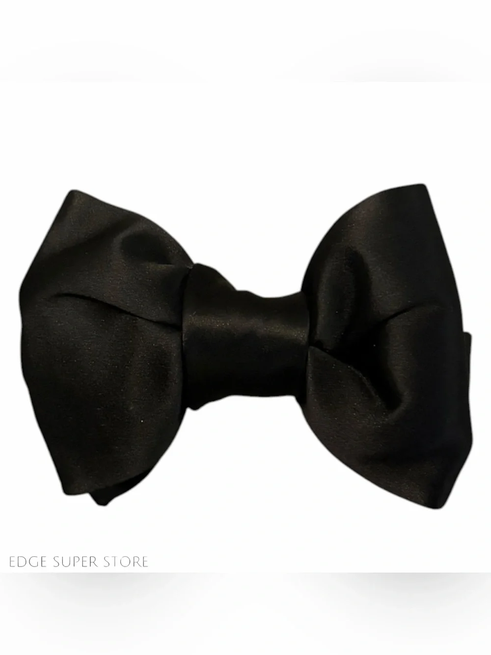 Tom Ford Black Silk Bow Tie Pre-Tied Satin Made in Italy Adjustable 13.75